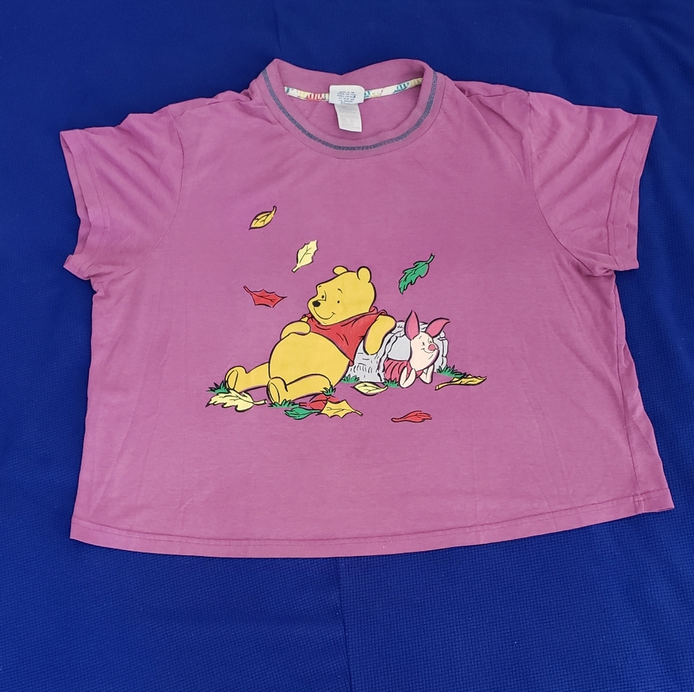 Vtg Winnie The Pooh & piglet women's T-Shirt, sz:L